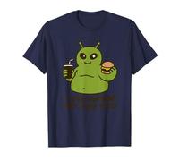 Chemise rétro Amusante Big Alien Burger Lover Fast Food T-Shirt