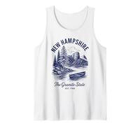 Chemise rétro New Hampshire State Est 1788 White Mountains Débardeur
