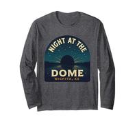 Chemise rétro Night at Dome Wichita KS Stargazing View Manche Longue