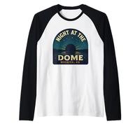 Chemise rétro Night at Dome Wichita KS Stargazing View Manche Raglan