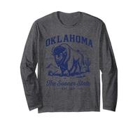 Chemise rétro Oklahoma State Est 1907 Western Tornado Alley Manche Longue