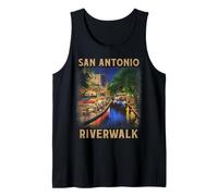 Chemise rétro San Antonio Riverwalk Vintage Texas River Walk Débardeur