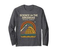 Chemise rétro Science on The Arkansas Rocket Dome River View Manche Longue