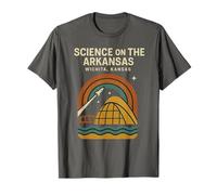 Chemise rétro Science on The Arkansas Rocket Dome River View T-Shirt