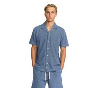 Revolution - Short-Sleeved Cuban Shirt - Chemise - S - blue