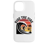 Chemise Ride The Vibe T-Shirt Graphique Cool Retro Surf Wave Sunset Coque pour iPhone 14