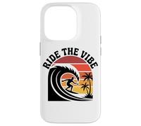 Chemise Ride The Vibe T-Shirt Graphique Cool Retro Surf Wave Sunset Coque pour iPhone 14 Pro