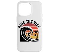 Chemise Ride The Vibe T-Shirt Graphique Cool Retro Surf Wave Sunset Coque pour iPhone 14 Pro Max
