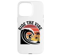 Chemise Ride The Vibe T-Shirt Graphique Cool Retro Surf Wave Sunset Coque pour iPhone 15 Pro Max