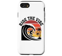 Chemise Ride The Vibe T-Shirt Graphique Cool Retro Surf Wave Sunset Coque pour iPhone SE (2020) / 7/8