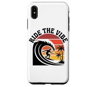 Chemise Ride The Vibe T-Shirt Graphique Cool Retro Surf Wave Sunset Coque pour iPhone XS Max