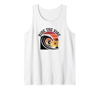 Chemise Ride The Vibe T-Shirt Graphique Cool Retro Surf Wave Sunset Débardeur