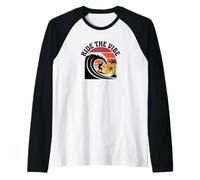 Chemise Ride The Vibe T-Shirt Graphique Cool Retro Surf Wave Sunset Manche Raglan