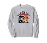 Chemise Ride The Vibe T-Shirt Graphique Cool Retro Surf Wave Sunset Sweatshirt