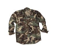 Chemise tactique à manches longues Ripstop Long Sleeve Mil-Tec - Woodland S