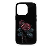 Chemise Rose, Rose Gothique, Amour, Rose foncé, aérographe, émo, Rap Coque pour iPhone 13 Pro