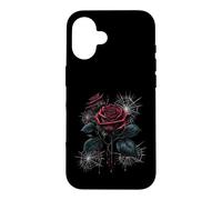 Chemise Rose, Rose Gothique, Amour, Rose foncé, aérographe, émo, Rap Coque pour iPhone 16