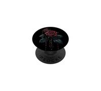 Chemise Rose, Rose Gothique, Amour, Rose foncé, aérographe, émo, Rap PopSockets PopGrip Adhésif