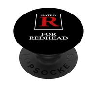 Chemise rousse Red Hair Lover Rated R Funny PopSockets PopGrip Adhésif