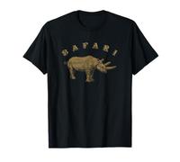Chemise safari motif animaux de la jungle rhinocéros cadeau homme garçon T-Shirt