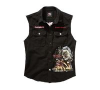 Brandit Gilet 'Iron Maiden' - jaune foncé/vert clair/rouge/noir - Taille 6XL