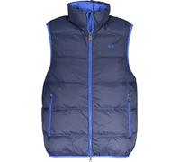 Chemise sans manches pour homme Bleu - Détails élégants et fonctionnalité, Taille : M Couleur : Blu