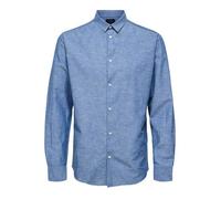 Chemise - Selected - New-linen - Manches longues - Slim - Medium blue denim M