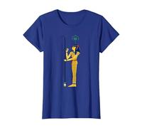 Chemise Seshat de déesse égyptienne T-Shirt, Femme, Bleu Royal, XL
