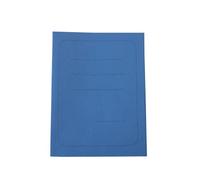 Chemise simple avec impression en carton Manilla 200 g - 25 x 34 cm Lot de 100 pièces Bleu clair
