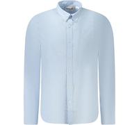 Chemise slim fit à manches longues avec col boutonné et logo : Taille - S Taille : S