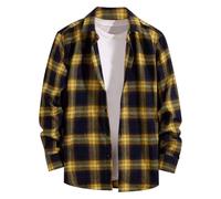 Chemise Slim Fit Homme - Chemise décontractée à Carreaux pour Homme en Coupe ajustée Manches Longues et Style Tendance pour Un Jeune et Moderne