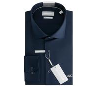 Chemise slim Michael Kors Empire Logo Bleu 39