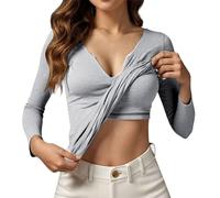 Chemise sous Pull Femme Cardigan Rouge Epaule Rayée King Mode Moulant Banditas Dénudées Classique Devant Décontracté Un Tropicale Froufrou Compression Chocolat Eponge Robe