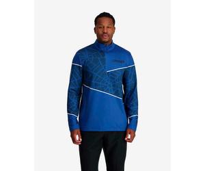 Chemise Spyder Vital Half Zip à manches longues bleu électrique. - L