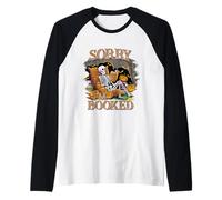 Chemise Squelette « Sorry I'm Booked » avec écusson Citrouille et fantôme d'automne Manche Raglan