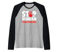 Chemise Stop au trafic d'êtres Humains - Stop Human Trafficking Manche Raglan