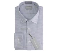 Chemise structurÃ©e slim Michael Kors Dobby Bleu 41