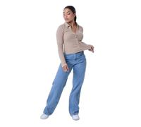 Chemise style col polo femme Project X Paris Beige S