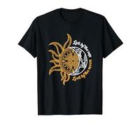 Chemise Sun and Moon Live by The Sun Love by The Moon T-Shirt, Homme, Noir, M