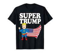 Chemise Super Hero Donald Trump Drapeau Américain T-Shirt