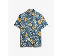 Superdry Hawaiian Print Short Sleeve Shirt Bleu 2XL Homme
