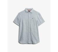 Superdry Emb Vacation Linen Short Sleeve Shirt Gris M Homme