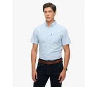 Superdry Oxford Short Sleeve Shirt Bleu M Homme