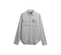 Superdry Chemise Workwear en flanelle manches longues Gris Taille S Homme