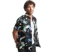 Superdry Vintage Hawaiian Short Sleeve Shirt Noir XL Homme