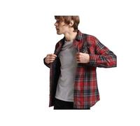 Chemise Superdry Homme matelasse Merchant Store Rouge Coton S