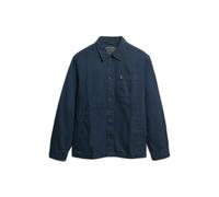Superdry Merchant Linen Blend Overshirt Bleu M Homme