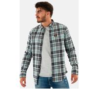 Superdry L/S Cotton Lumberjack Shirt Tricot, Canyon Check Light Grey, XXL Homme