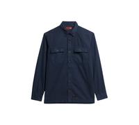 Superdry Military Long Sleeve Shirt Bleu S Homme