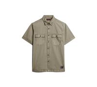 Superdry Military Short Sleeve Shirt Beige 2XL Homme